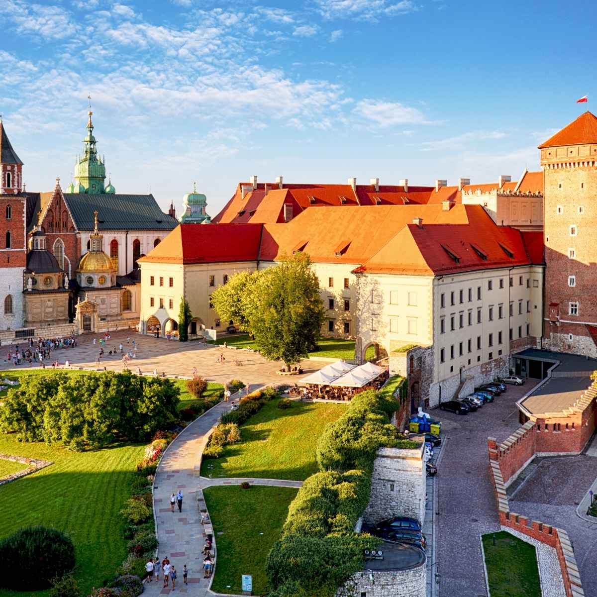 Wawel-tur med en ljudguide, utsikt över Wawel Castle och Wawel Cathedral