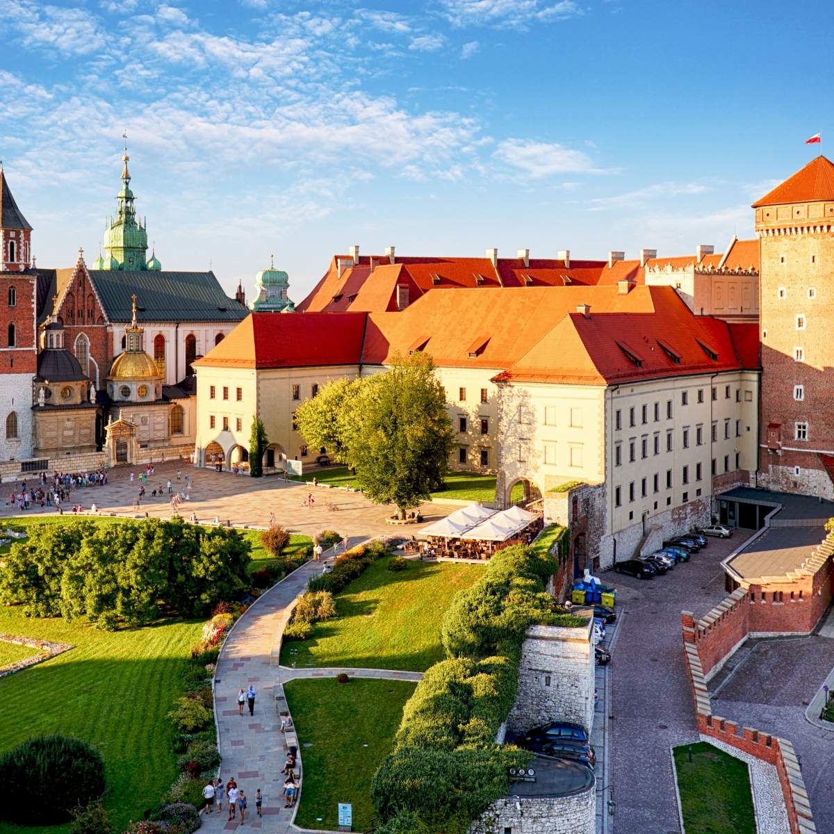 Wawel-tur med en ljudguide, utsikt över Wawel Castle och Wawel Cathedral
