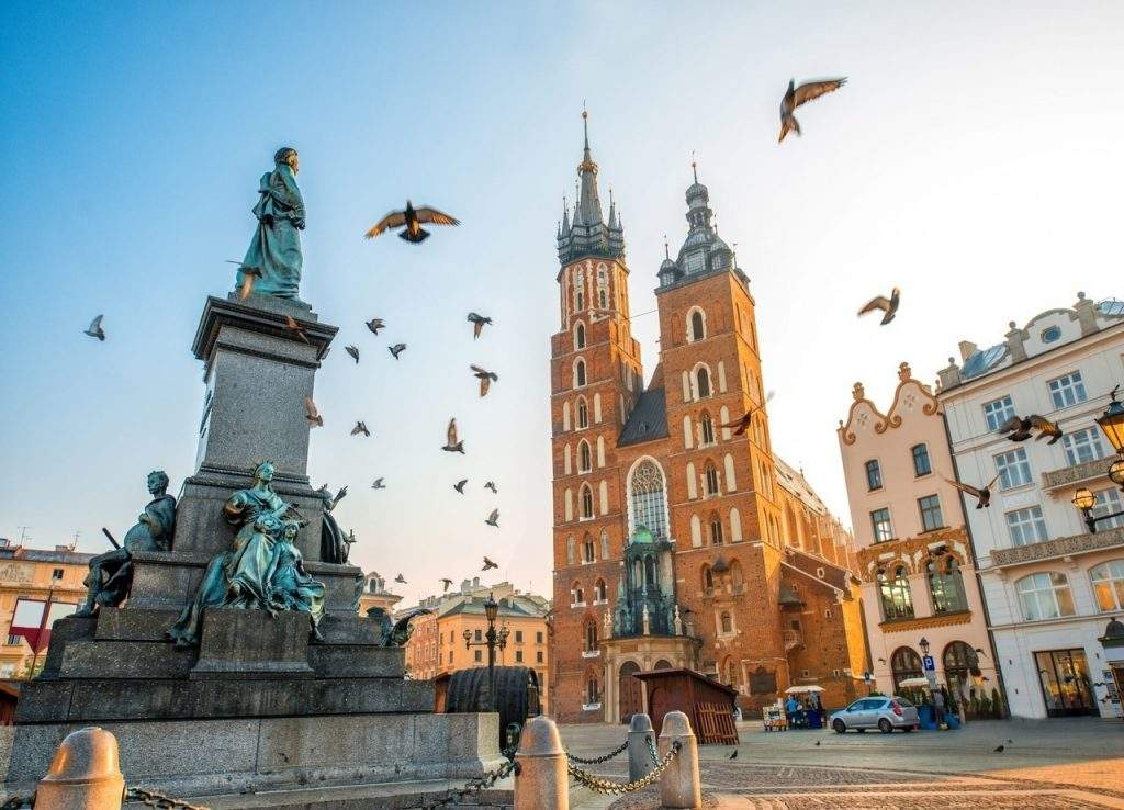 The Old Town main sqare krakow