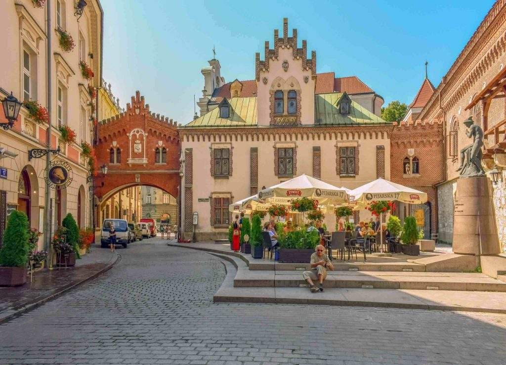 Krakow old town florianska street